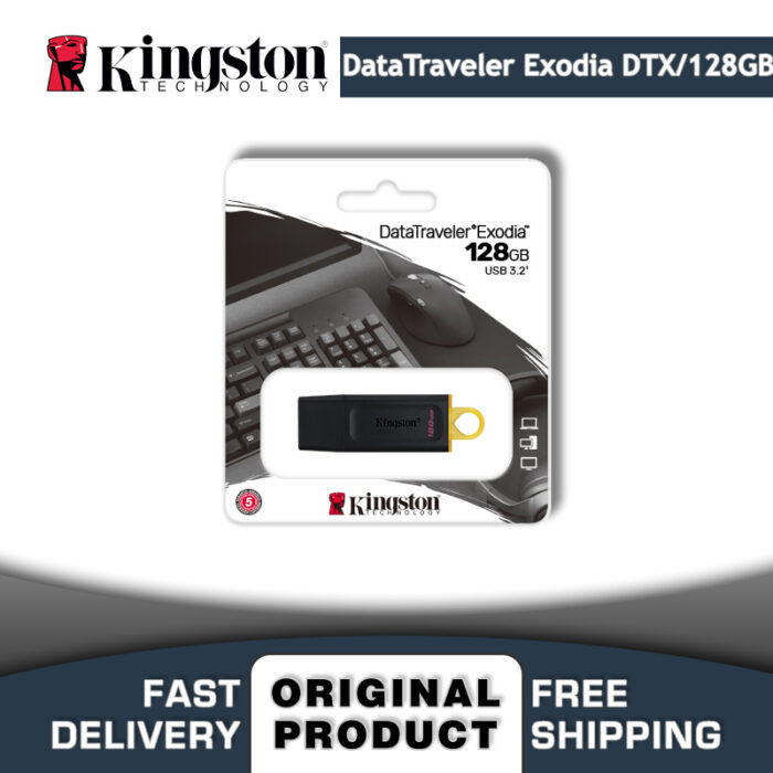 Kingston Usb 128Gb. Flash Memory DataTraveler Exodia