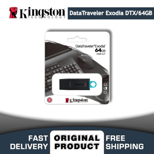 Kingston Usb 64Gb. Flash Memory DataTraveler Exodia