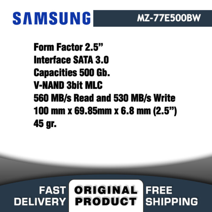 Samsung SSD 870 EVO 500 Gb. Gaming Sata Disk