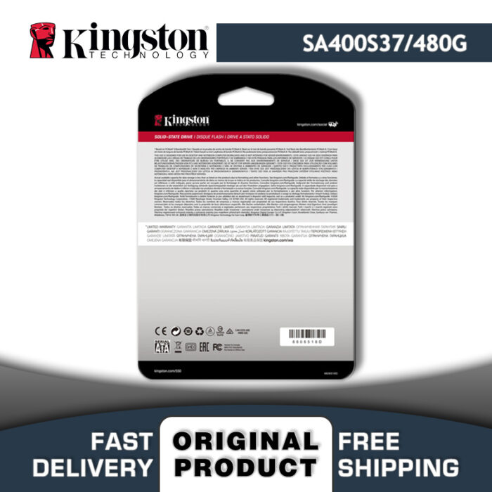 Kingston SSD 480 Gb. 3D Nand Gaming Sata Disk