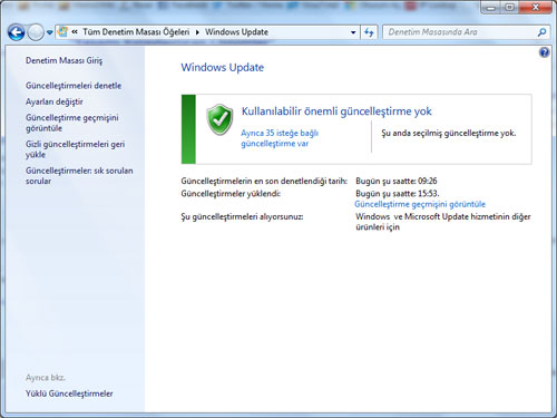 Windows 7 de KB3035583 Güncellemesinin Kaldırılması