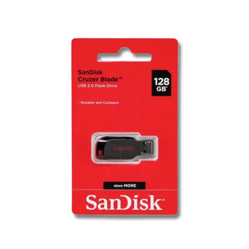 SanDisk Usb Flash Bellek 128 Gb. Cruzer Blade