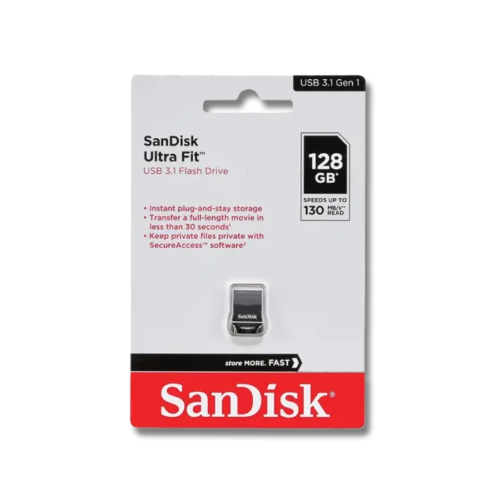 SanDisk Usb Flash Bellek 128 Gb. Ultra Fit